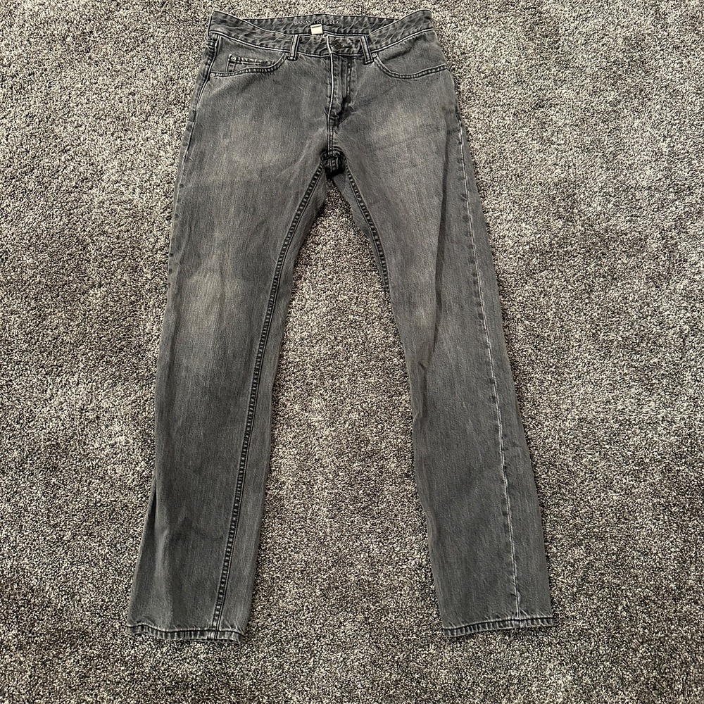 Banana Republic Jeans Mens 31x32 Gray Slim Fit Denim SL Bergen Straight Leg